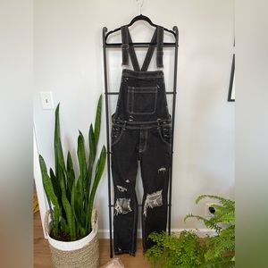 BDG from Urban Outfitters distressed overalls. Color, black. Size, 30.